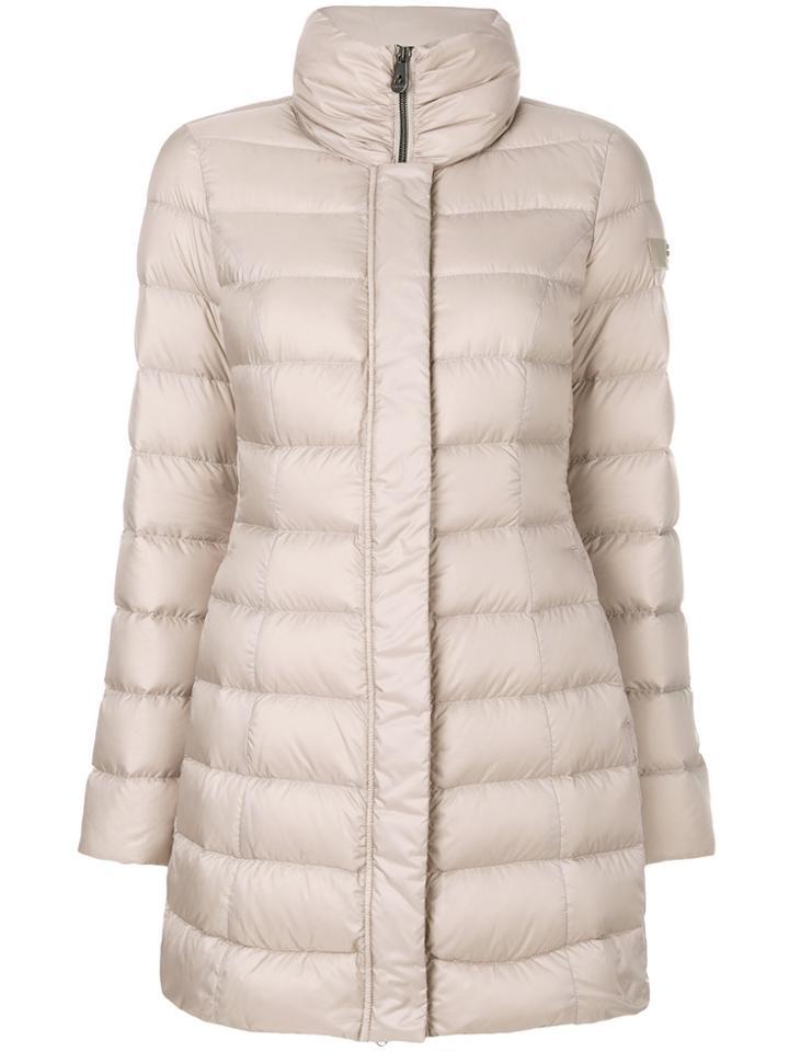 Peuterey Padded Zip-up Coat - Nude & Neutrals