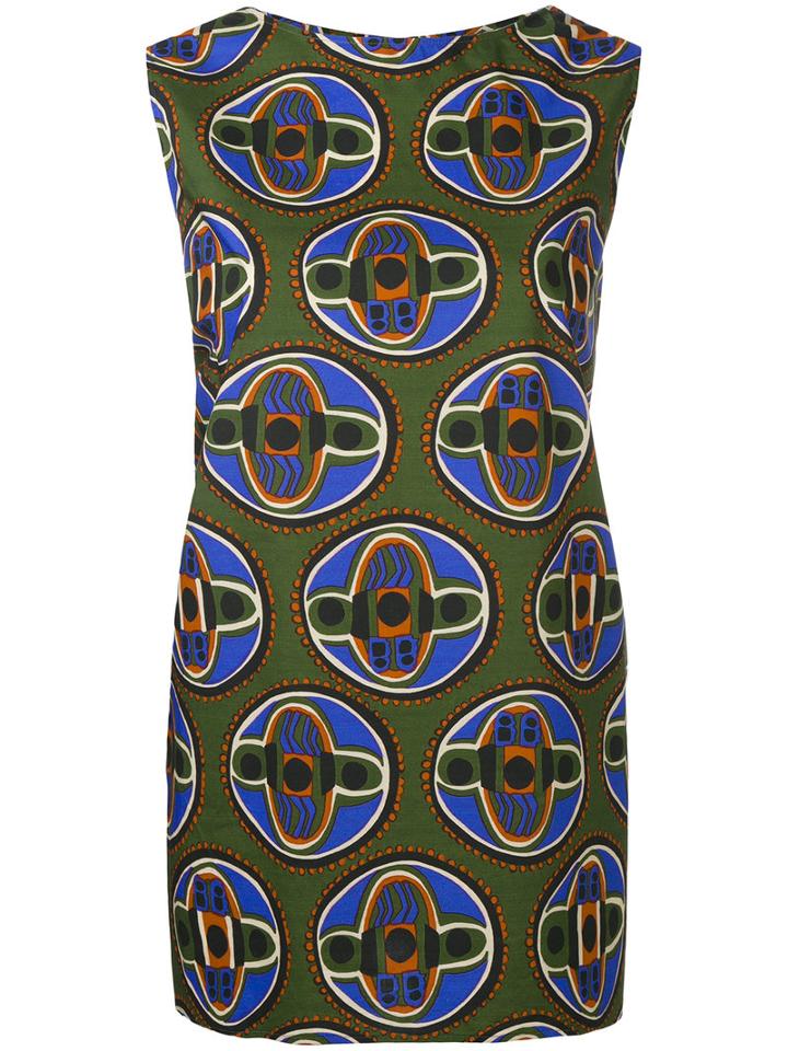 Aspesi - Printed Tank Top - Women - Cotton - 40, Green, Cotton