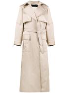 Michael Lo Sordo Oversized Trench Coat - Nude & Neutrals