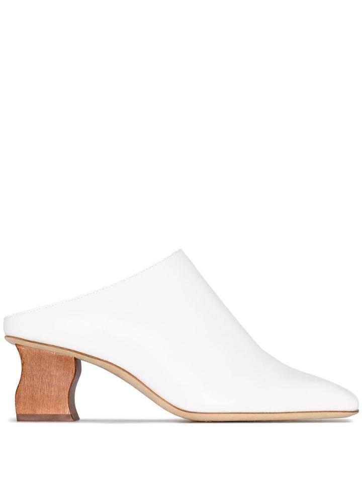 Rejina Pyo Andi 65mm Mules - White