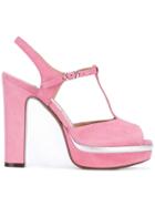 L'autre Chose High Heel Sandals - Pink & Purple