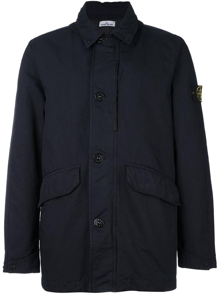 Stone Island Flap Pockets Zipped Jacket