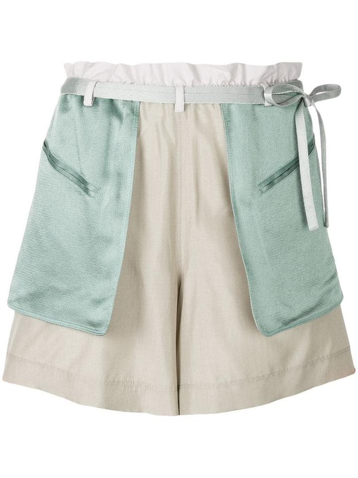 Valentino Schappe Shorts - Neutrals