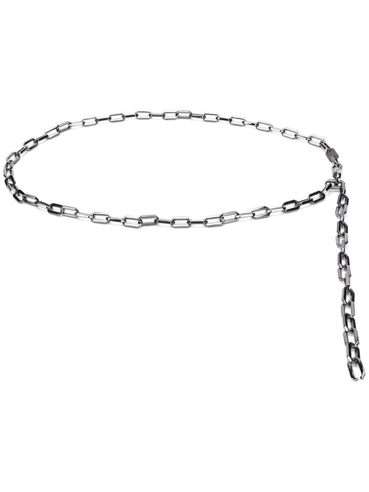 Karl Lagerfeld Karl X Carine Chain Belt - Silver