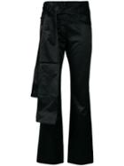 Romeo Gigli Pre-owned Bow Detail Slim Trousers - Black