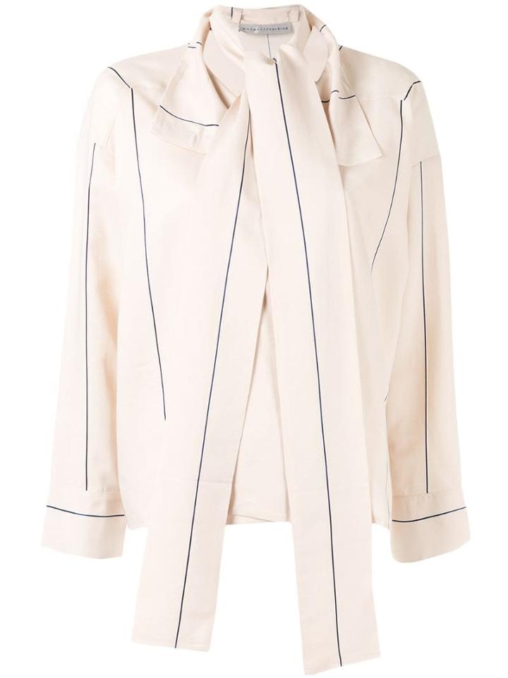 Palmer / Harding Levelled Striped Shirt - Neutrals