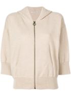 Agnona - Ring Pull Hoodie - Women - Cashmere/wool - M, Nude/neutrals, Cashmere/wool