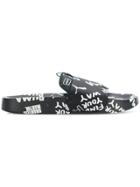 Puma Logo Sliders - Black