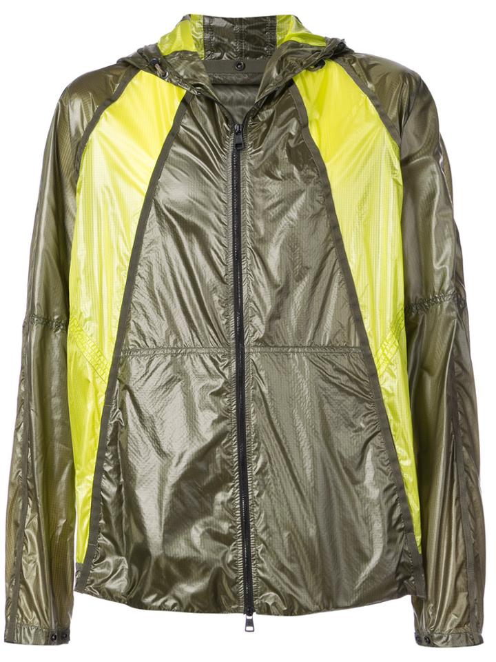 Moncler Colour-block Zipped Jacket - Green