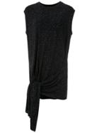 Uma Raquel Davidowicz Camden Textures Sleeveless Blouse - Black