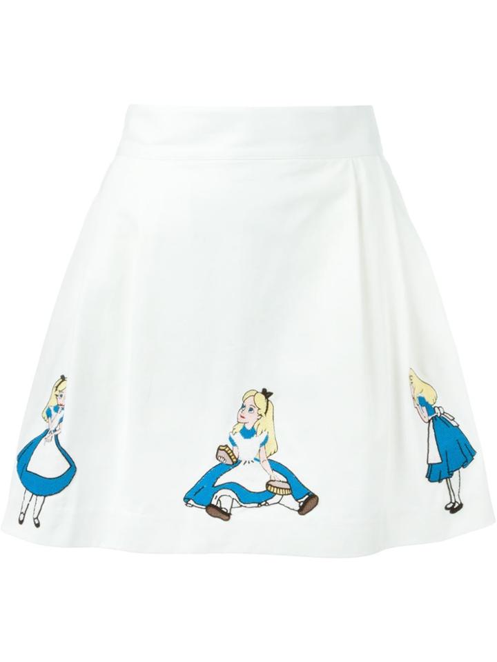 Olympia Le-tan Disney Motif Skirt - White