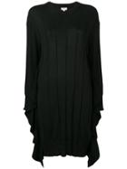 Kenzo Pleated Knit Dress - Black