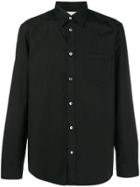 Maison Margiela Plain Button Shirt - Black