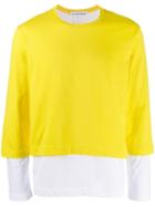 Comme Des Garçons Shirt Layered T-shirt Jumper - Yellow
