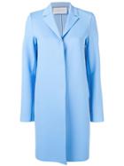 Harris Wharf London Fitted Single-breasted Coat - Blue