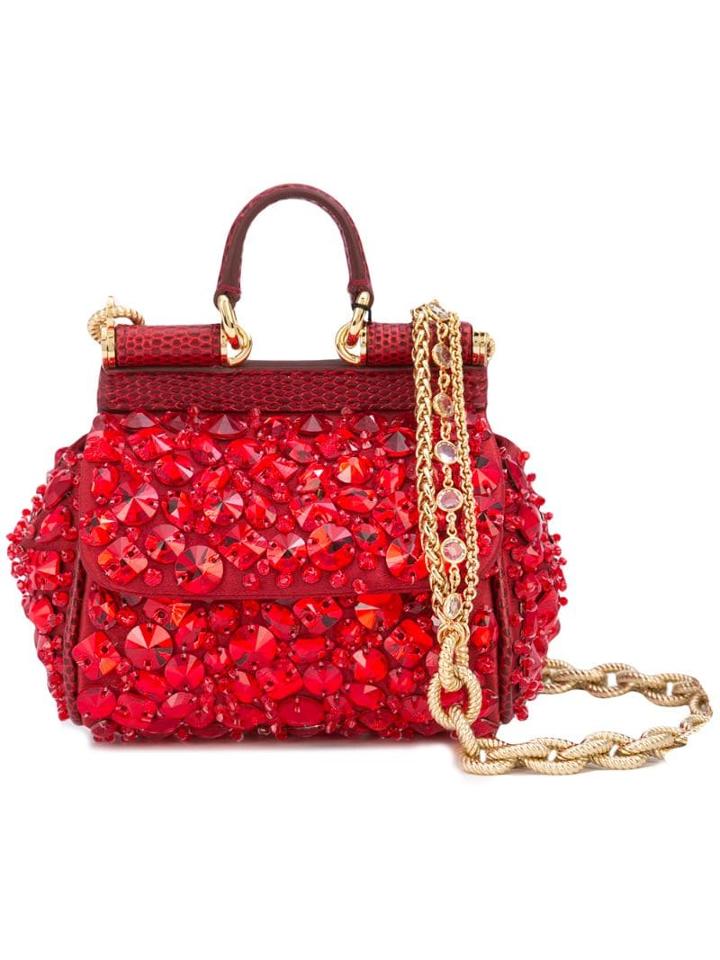 Dolce & Gabbana Micro Sicily Bag - Red