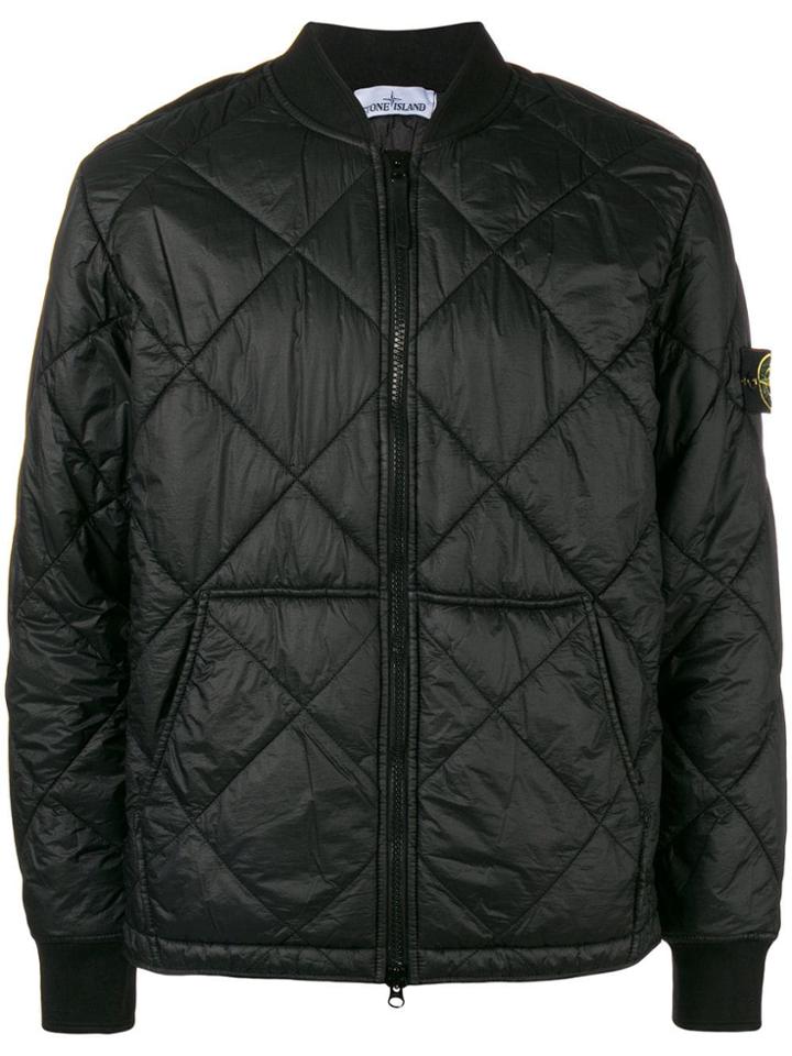 Stone Island Quilted Jacket - Black
