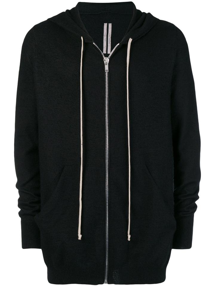 Rick Owens Hooded Zipped Jacket - Black