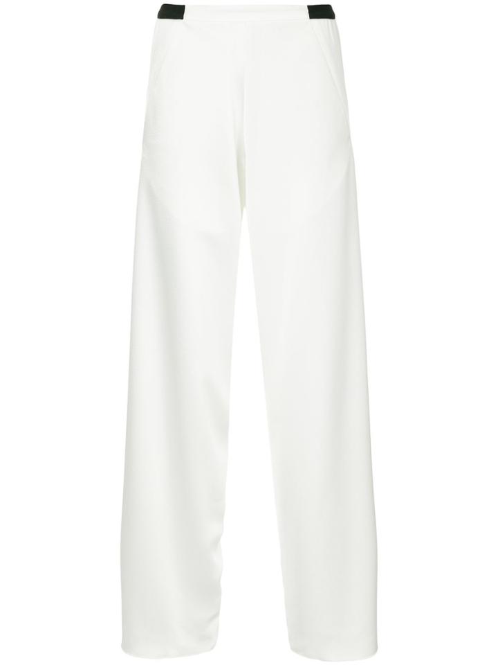 Christopher Esber Wide Leg Straight Trousers - White