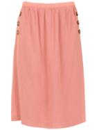 Egrey Straight Skirt - Pink & Purple