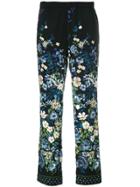 Cambio Floral Trousers - Black