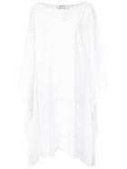 Oscar De La Renta Embroidered Beach Dress - White