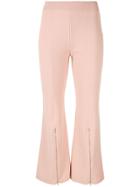 Stella Mccartney Zip-detail Flared Trousers - Pink