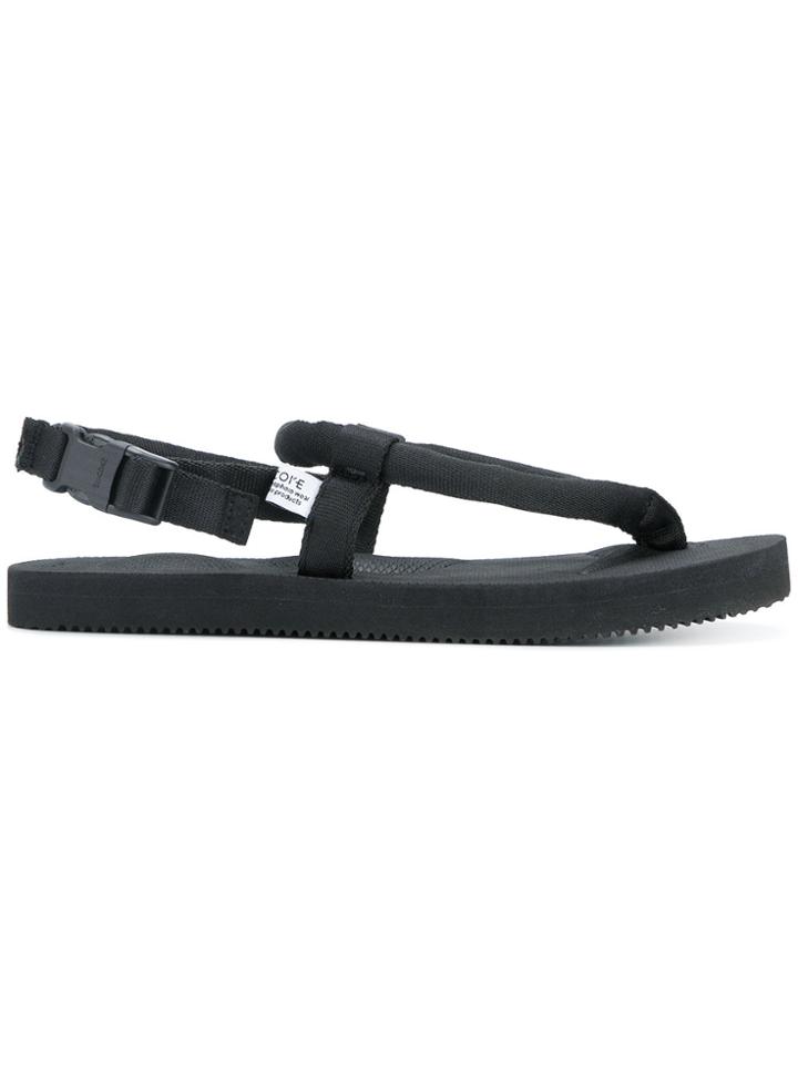 Suicoke Sling Back Strap Flip-flops - Black