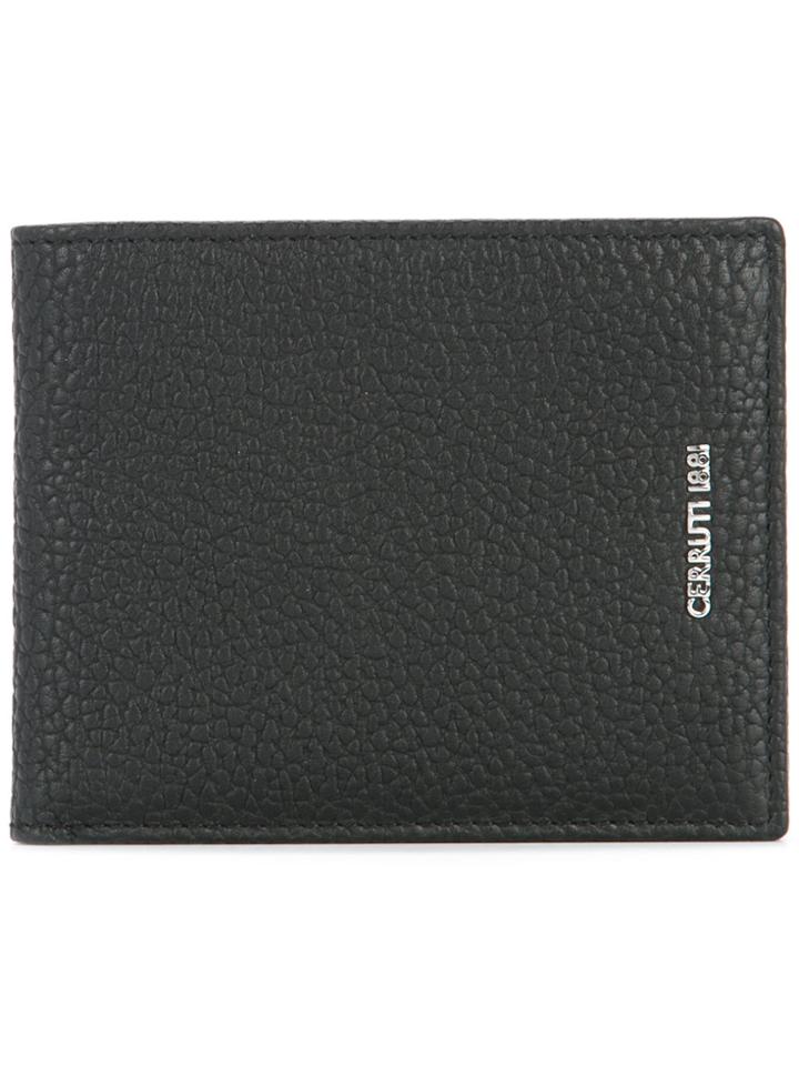 Cerruti 1881 Logo Plaque Billfold Wallet - Black