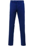 Incotex - Plain Chinos - Men - Cotton/linen/flax - 48, Blue, Cotton/linen/flax