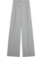 Gucci Wool Wide-leg Trousers - Grey