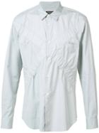 Comme Des Garçons Homme Plus - Gathered Elasticated 'x' Shirt - Men - Cotton - S, Grey, Cotton