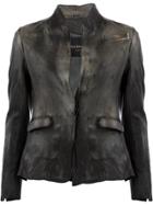 Numero 10 Leather Jacket - Grey