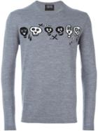 Markus Lupfer 'happy Skull' Intarsia Sweater