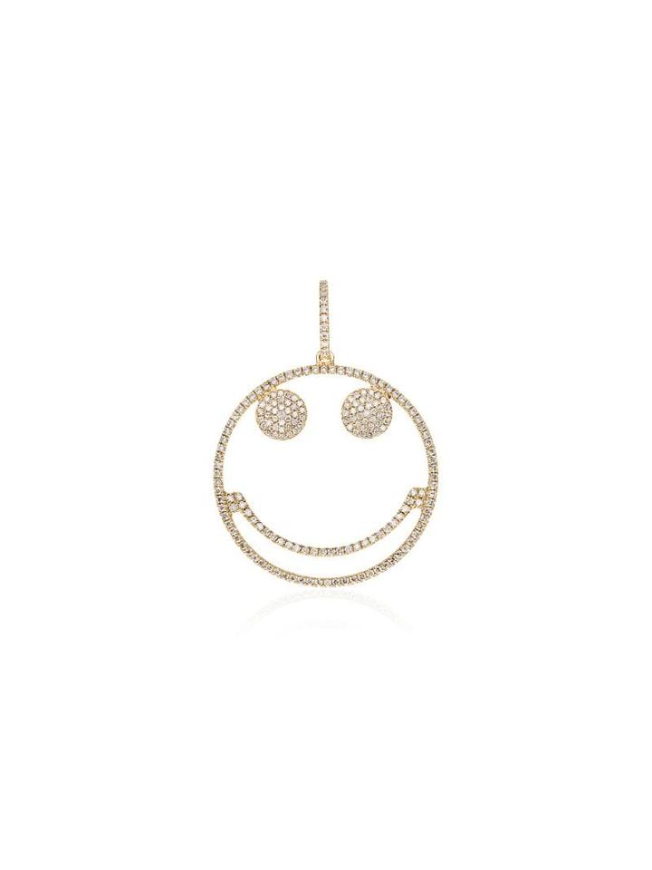 Rosa De La Cruz 18kt Yellow Gold Smiley Diamond Pendant