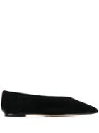 Aeyde Moa Pointed Ballerina Shoes - Black