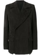 Ann Demeulemeester Wide Lapel Blazer Jacket - Black