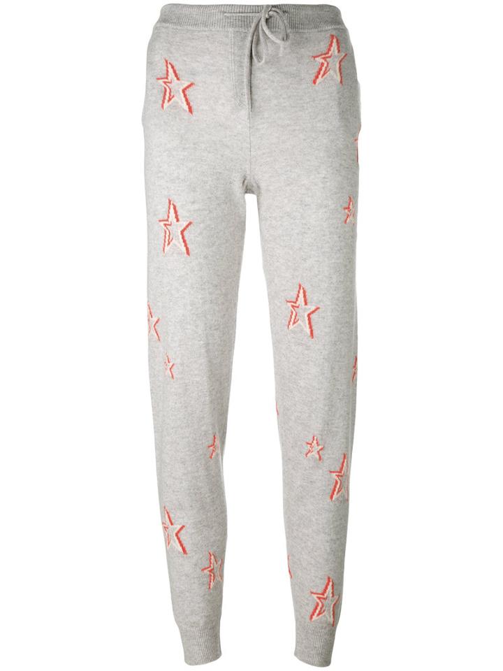 Chinti And Parker - Star Sweatpants - Women - Cashmere - L, Grey, Cashmere