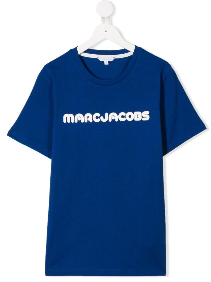 Little Marc Jacobs Logo Print T-shirt - Blue