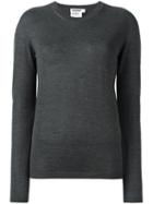 Jil Sander Crew Neck Jumper, Women's, Size: 34, Grey, Silk/cashmere