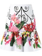 Isolda High Waisted Floral Skirt