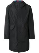 Ps By Paul Smith Hooded Raincoat - Black