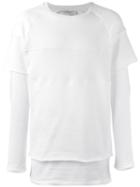 Les Benjamins Crew Neck Sweatshirt, Men's, Size: Medium, White, Cotton