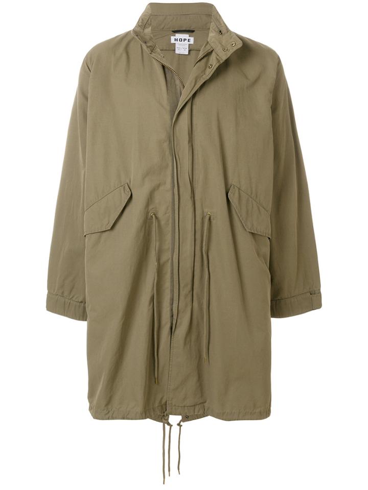 Hope Casual Parka Coat - Green