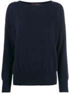 Incentive! Cashmere Oversized Jumper - Blue