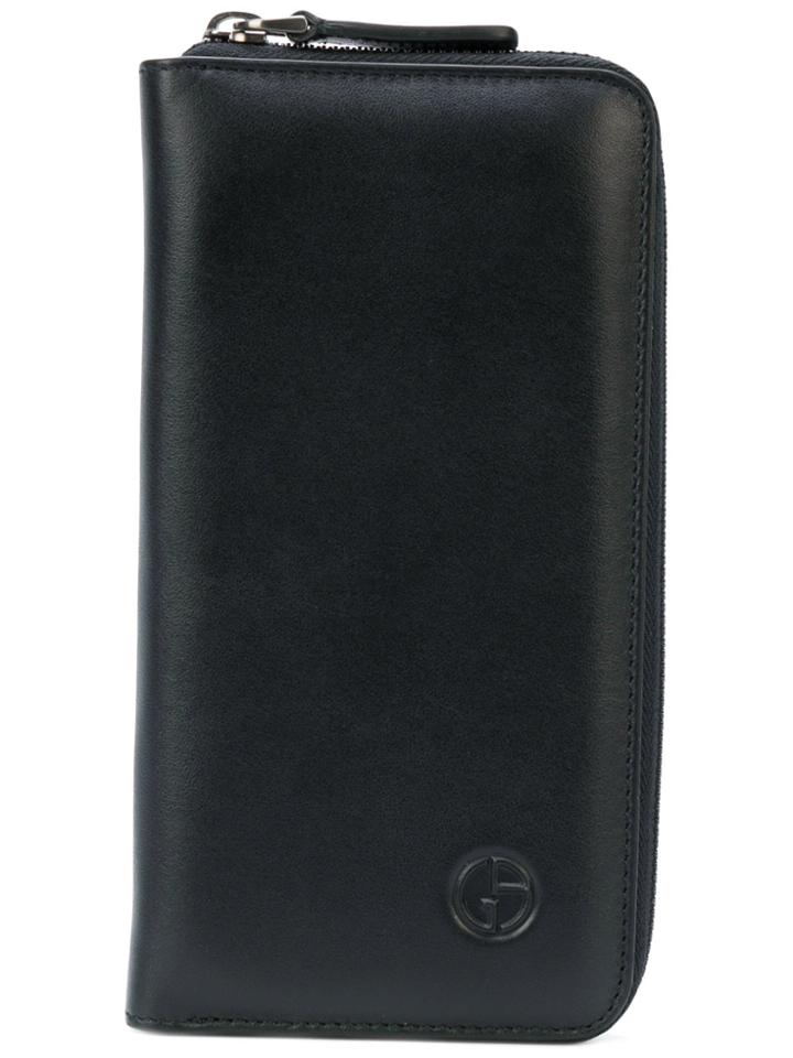 Giorgio Armani Monogram Wallet - Black
