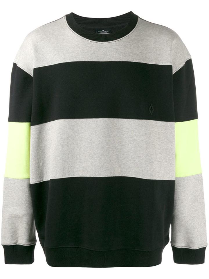 Marcelo Burlon County Of Milan Striped Knit Jumper - Black
