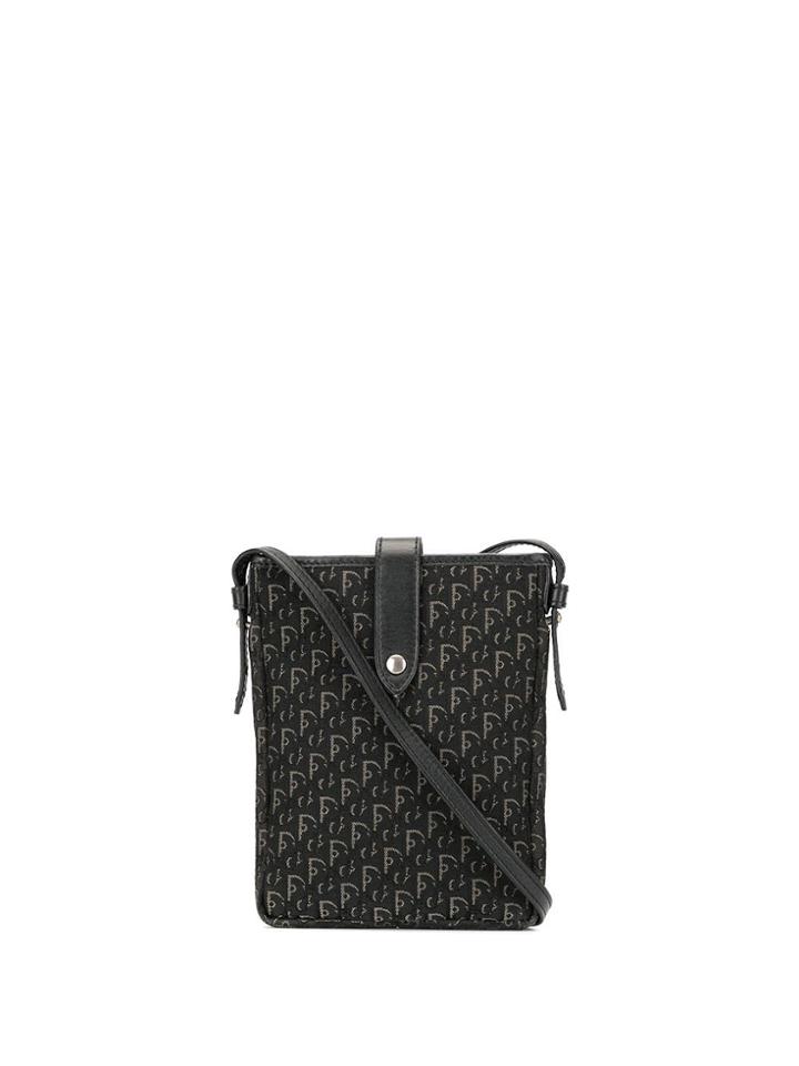 Christian Dior Pre-owned Oblique Canvas Crossbody Bag - Black