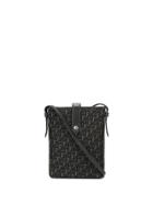 Christian Dior Pre-owned Oblique Canvas Crossbody Bag - Black