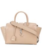 Saint Laurent - Downtown Cabas Tote - Women - Calf Leather - One Size, Nude/neutrals, Calf Leather